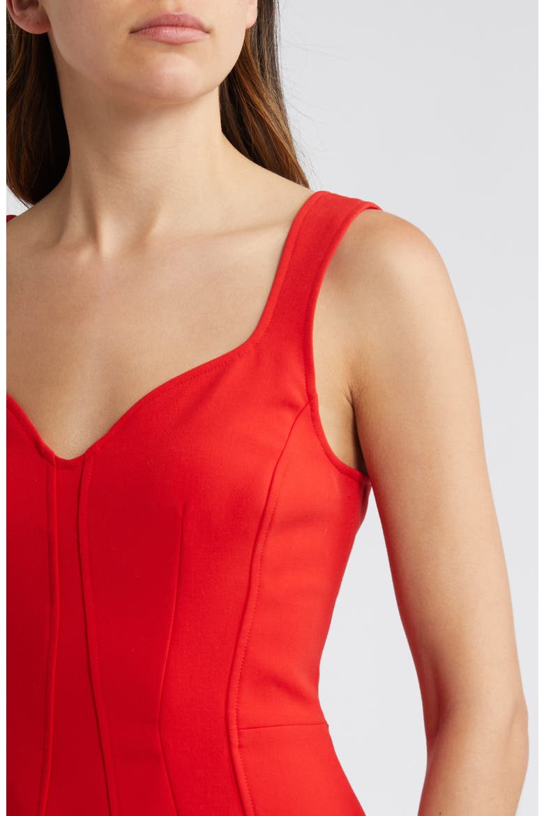 Ruth Whisper A-Line Minidress, Alternate, color, MARS RED
