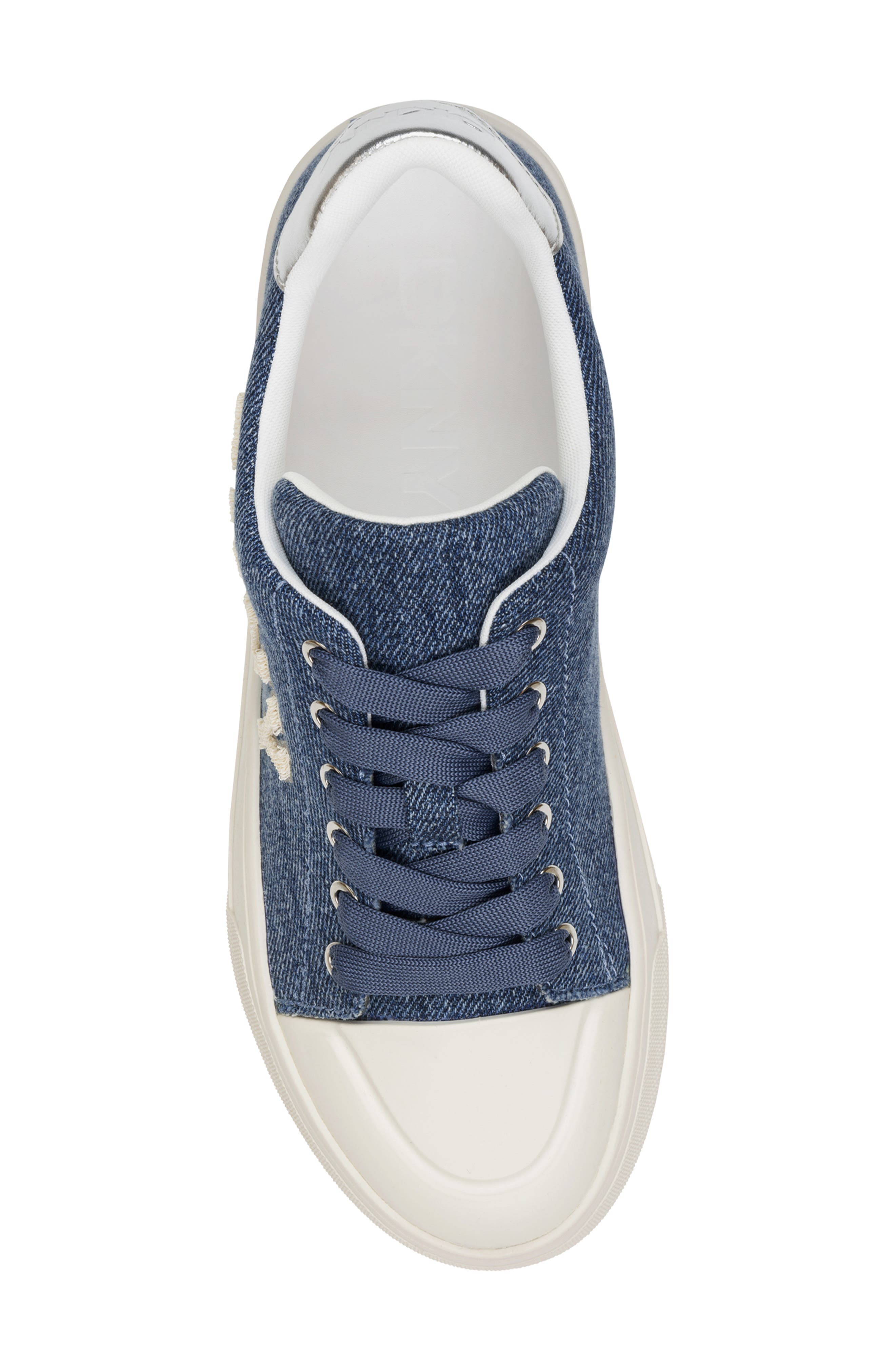 DKNY York Denim Sneaker, Alternate, color, Dark Blue