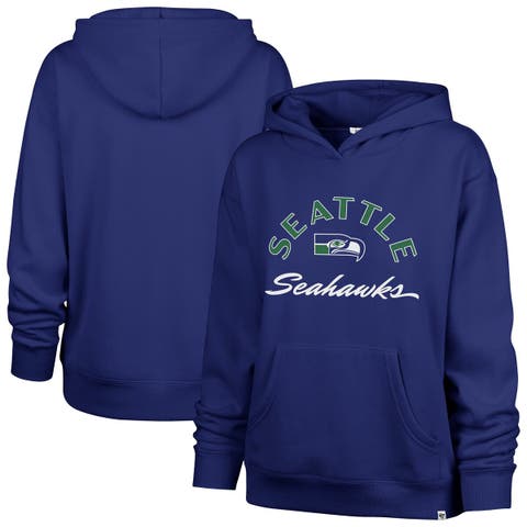 Women's '47 Royal Seattle Seahawks Plus Size Whirlwind Naomi Hoodie