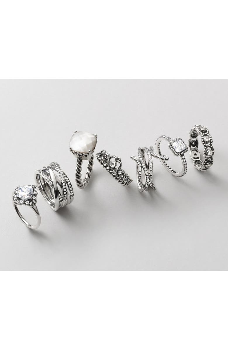 PANDORA 'Her Majesty' Band Ring, Alternate, color,
