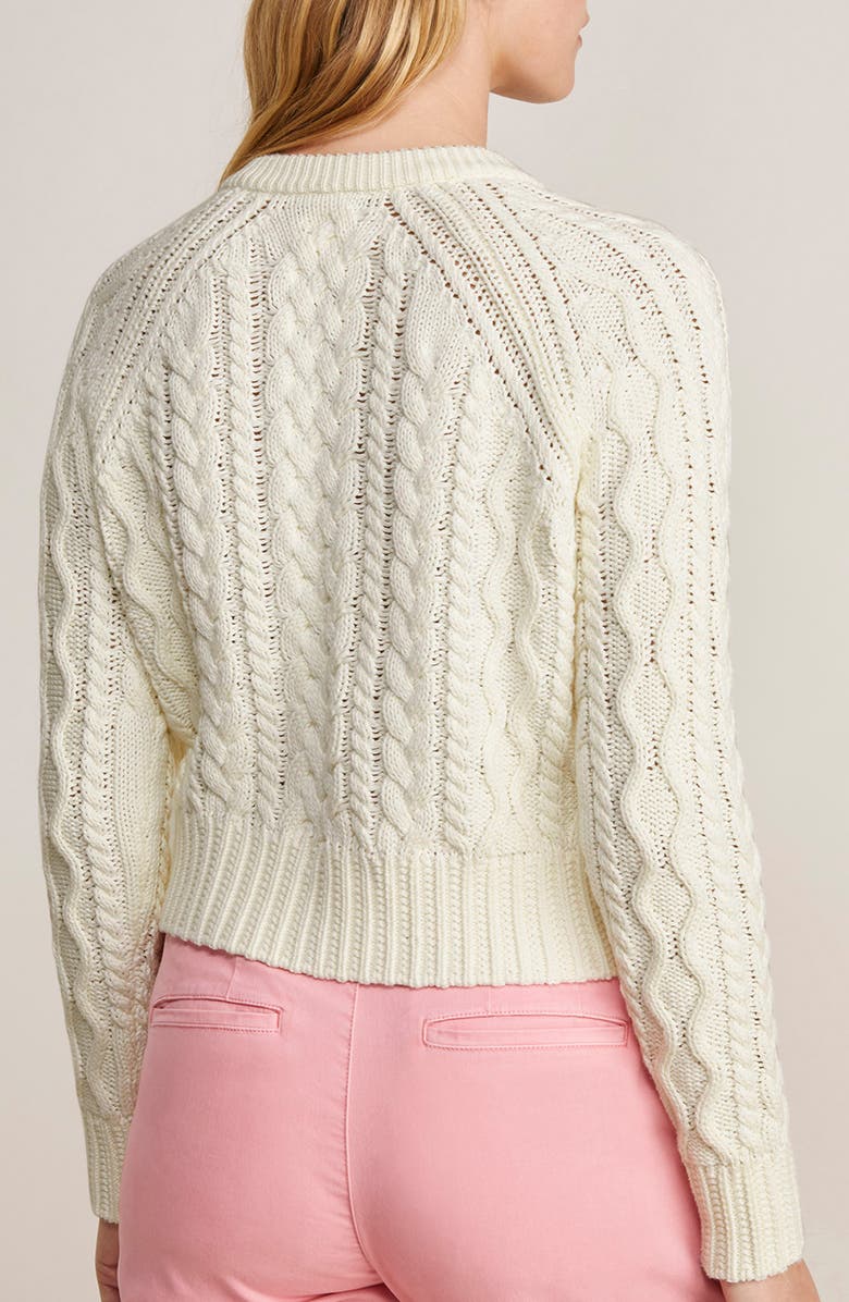 vineyard vines Cable Cardigan, Alternate, color, 