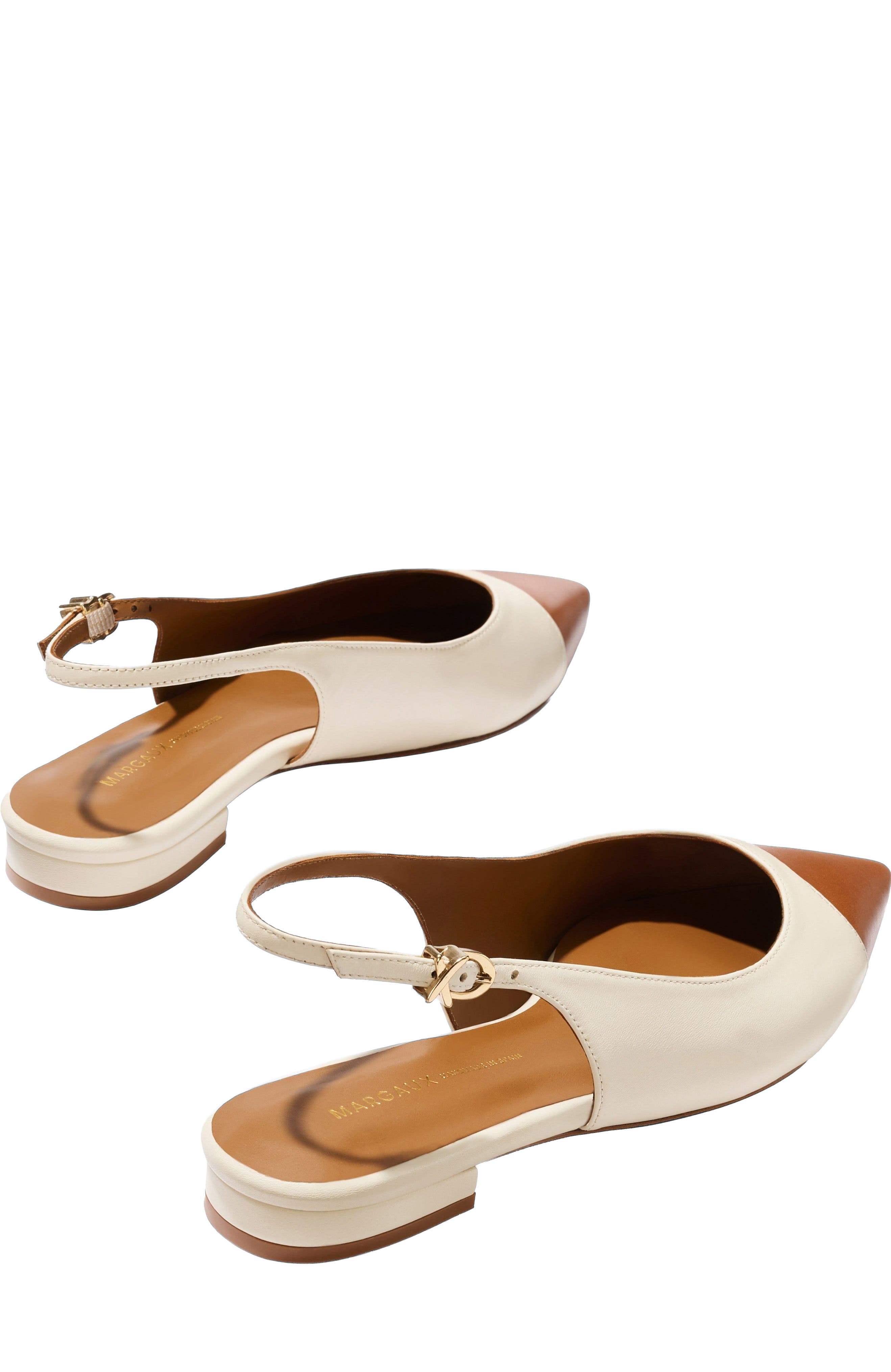 MARGAUX The Elise Cap-Toe, Alternate, color, Cotton And Saddle Nappa