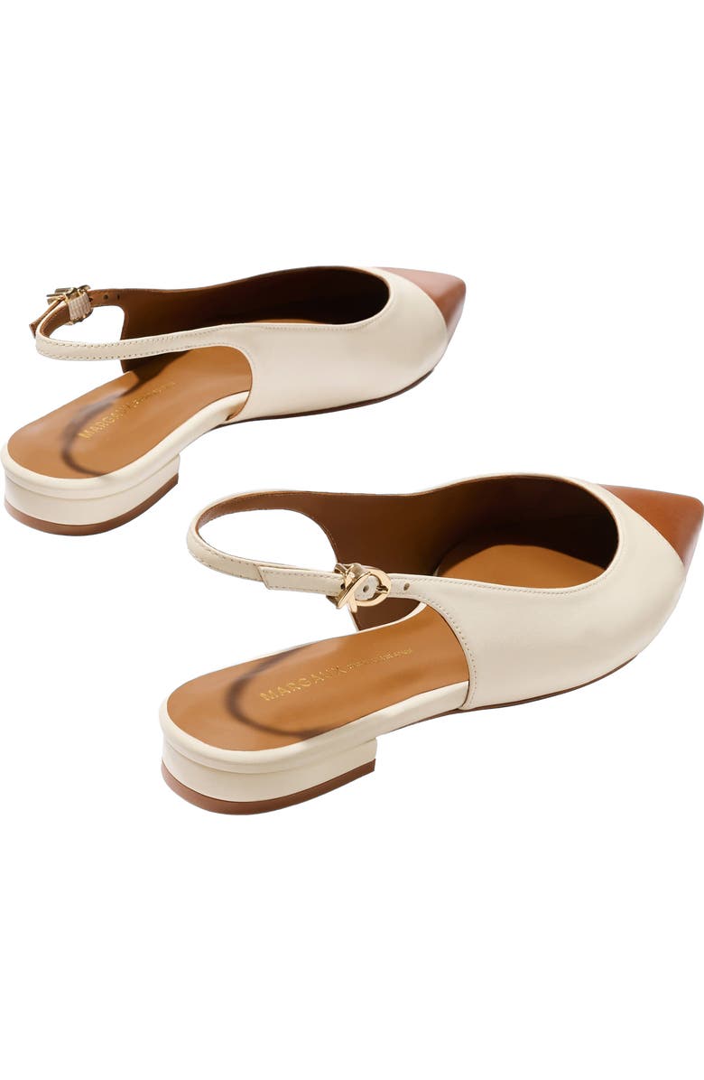 MARGAUX The Elise Cap-Toe, Alternate, color, Cotton And Saddle Nappa