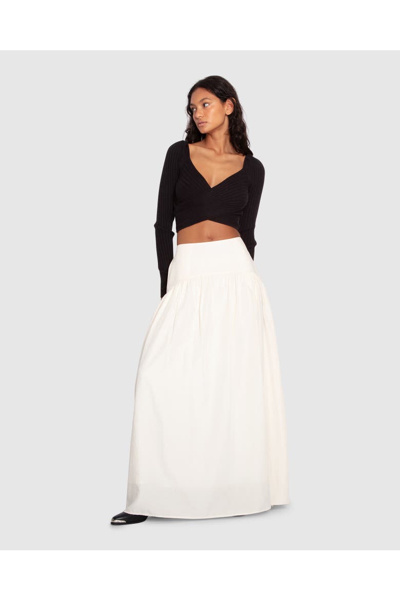Always On My Mind Maxi Skirt, Alternate, color, Cream