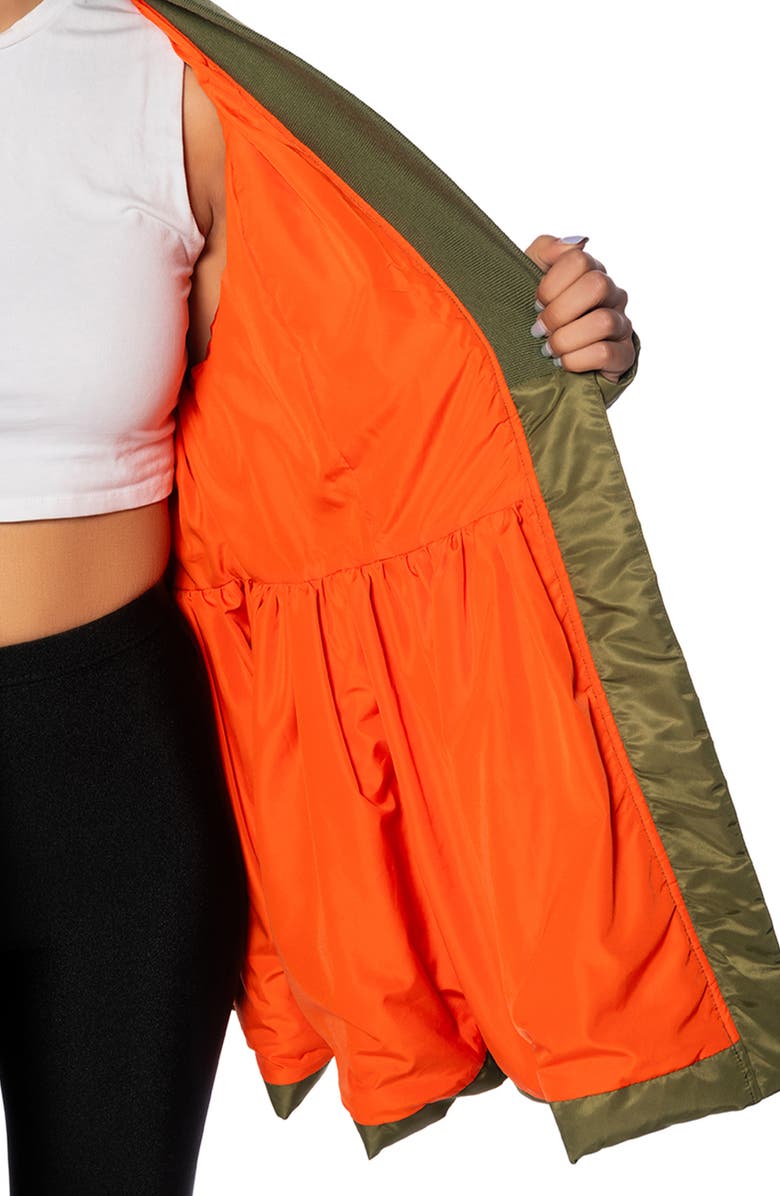 AZALEA WANG Rosalia Peplum Puffer Bomber Jacket, Alternate, color, 