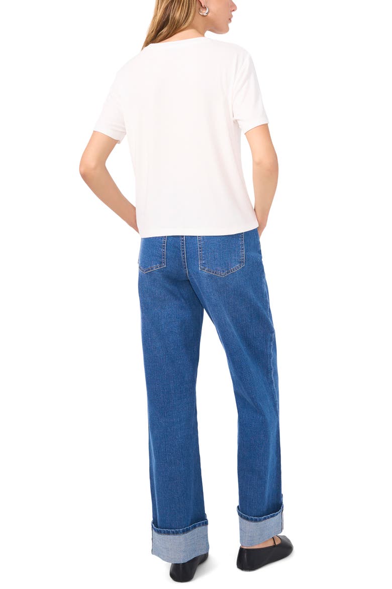Rib Jersey T-Shirt, Alternate, color, NEW IVORY