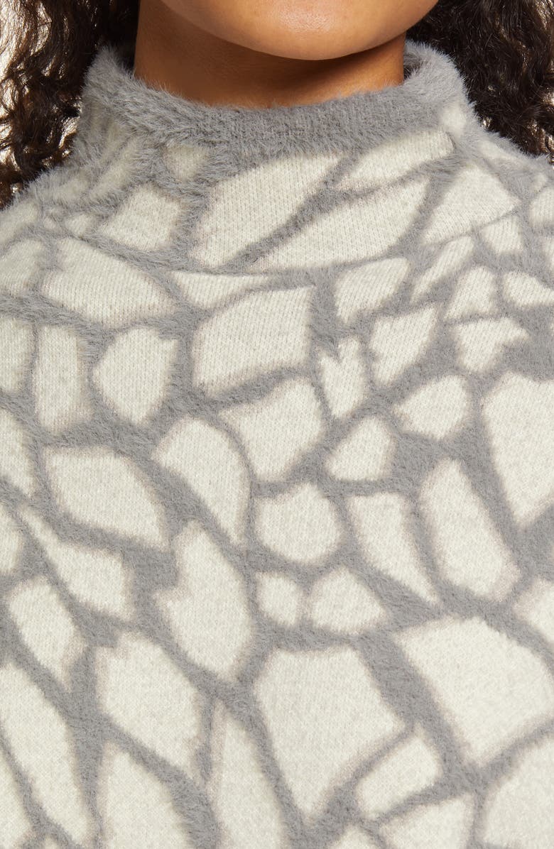 Halogen<sup>®</sup> Animal Spots Mock Neck Sweater, Alternate, color, 