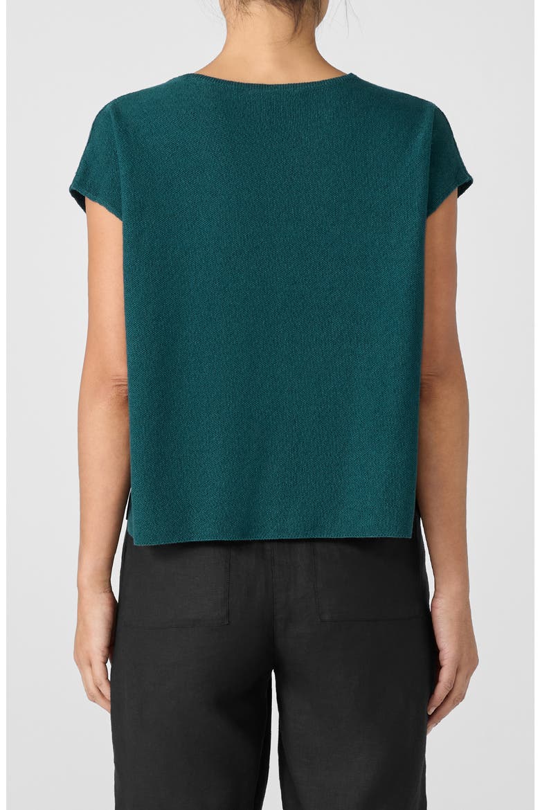 Organic Linen & Organic Cotton Top, Alternate, color, AGEAN