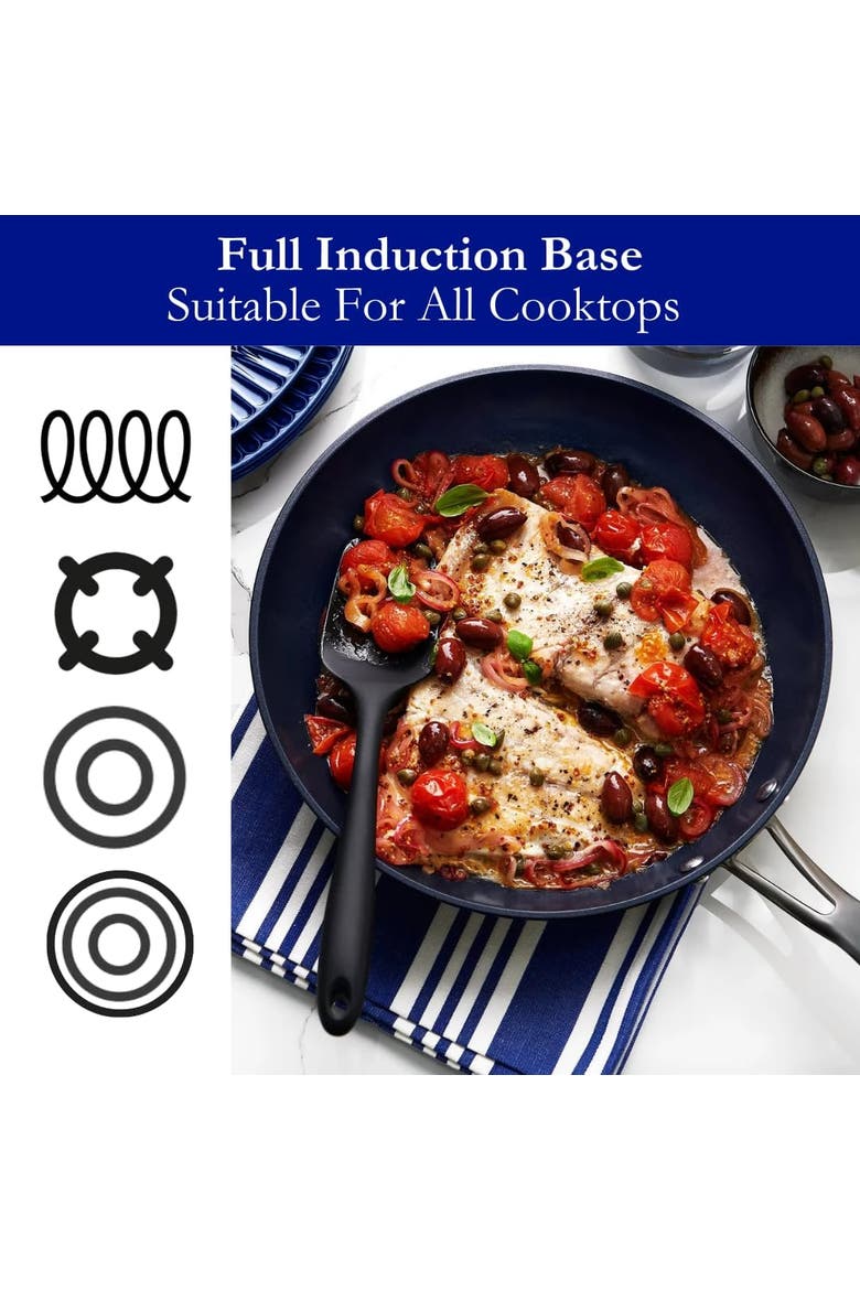 12.6 inch Induction Frying Pan, Alternate, color, Black