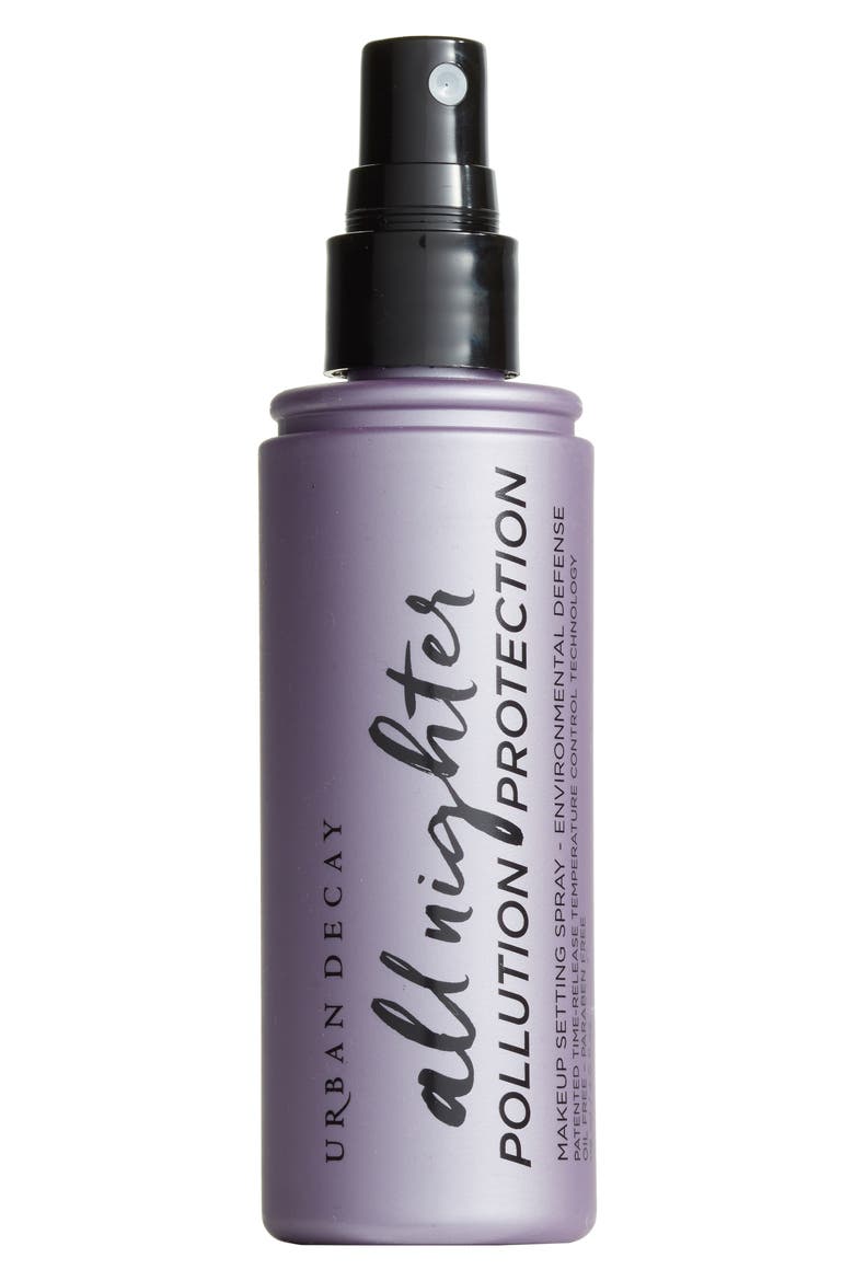 All Nighter Pollution Protection Environmental Defense Makeup Setting Spray, Main, color, NO COLOR
