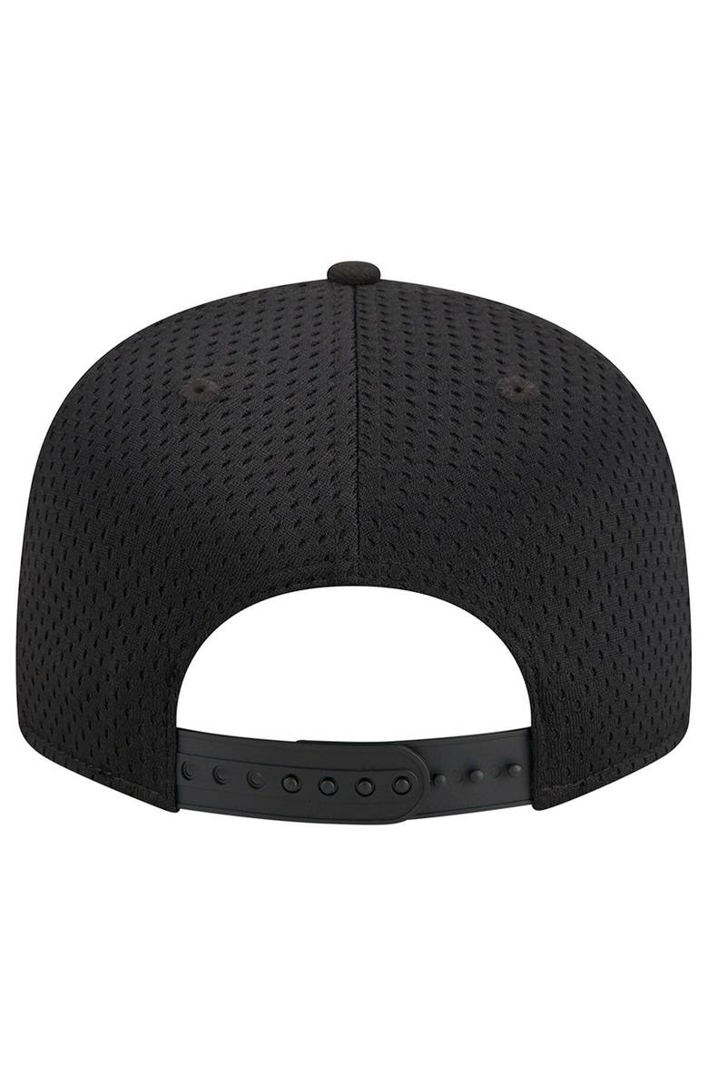 New Era Men's New Era Black New York Knicks Post-Up Pin Mesh 9FIFTY Snapback Hat, Alternate, color, 