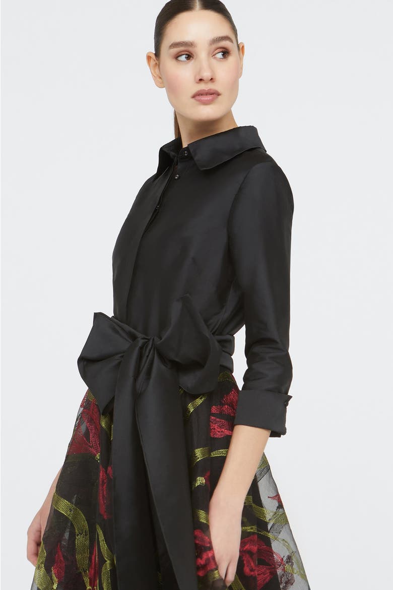 Azura Shirt Dress, Alternate, color, Black