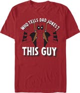Marvel: Deadpool Men's Marvel Deadpool This Guy Tells Dad Jokes Graphic T-Shirt