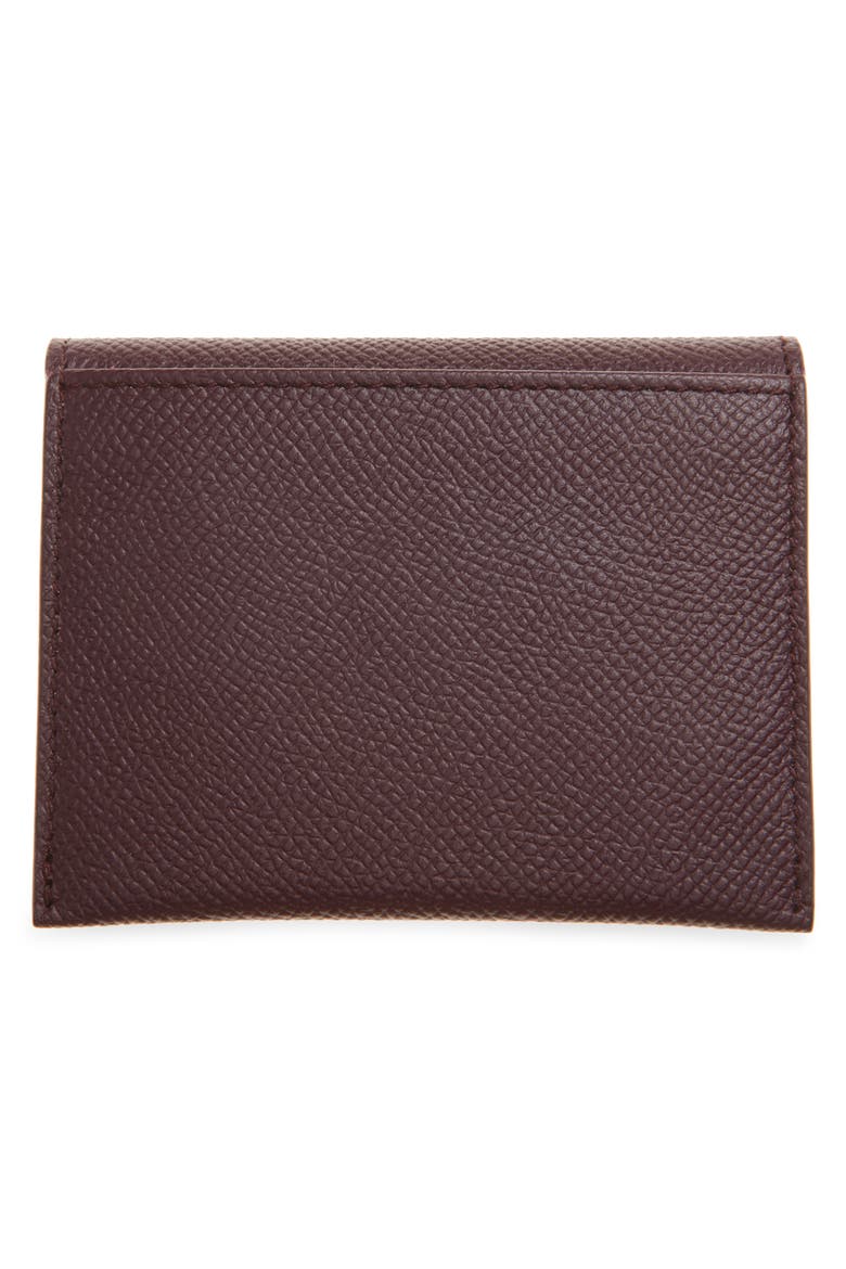 Double Gancio Leather Bifold Wallet, Alternate, color, PLUM