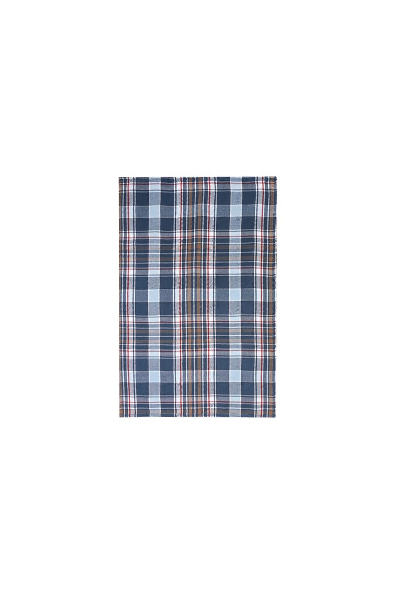 Lawson Lake Plaid Woven Kitchen Towel, Main, color, Blue