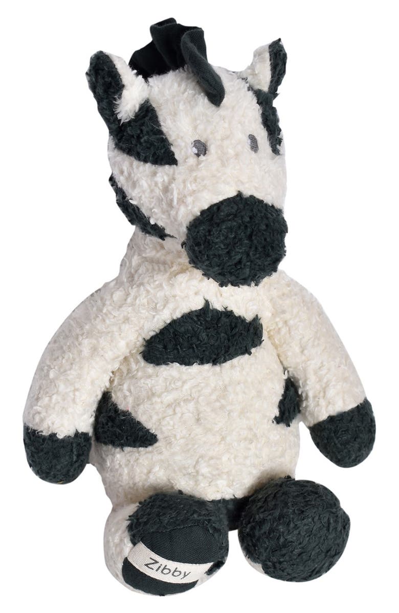 Tikiri Zibby the Zebra Organic Cotton Plush Toy, Main, color,
