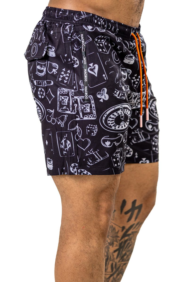 Maceoo Marthyr Swim Trunks, Alternate, color, Black