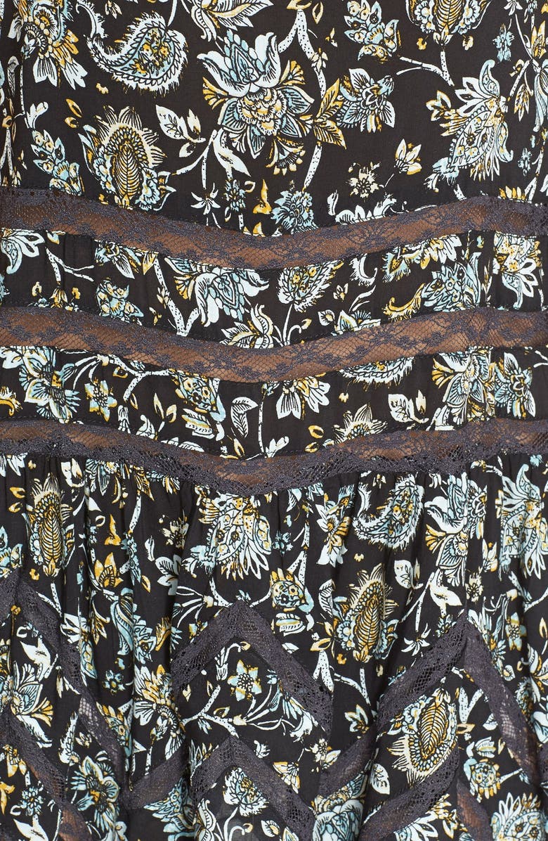 Free People Lace Inset Trapeze Dress, Alternate, color, 