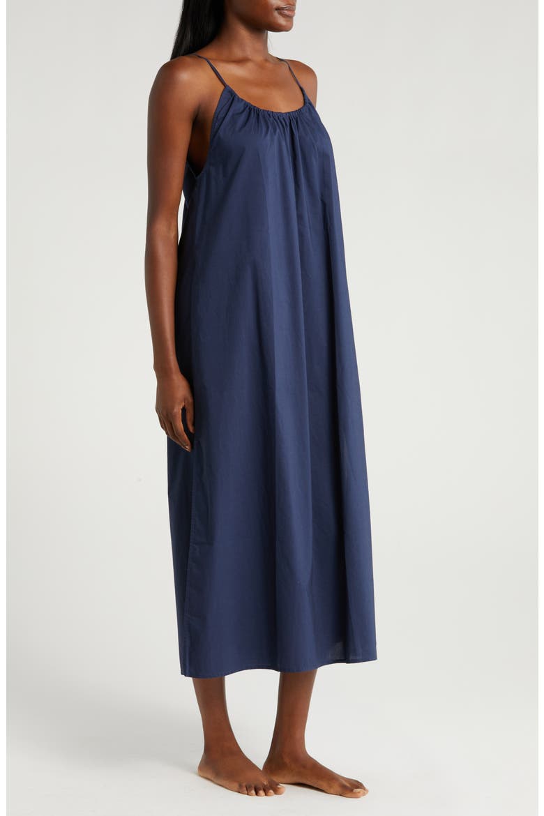 Cotton Nightgown, Alternate, color, DEEP BLUE