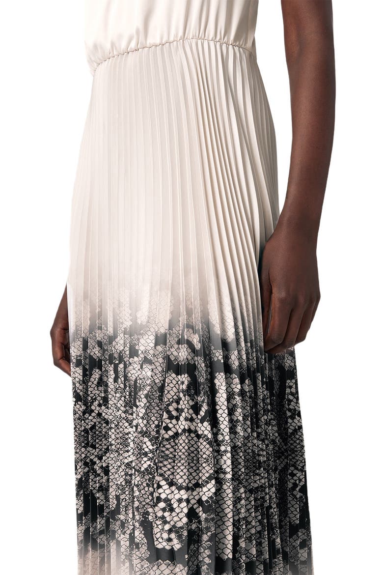 Curtis Ophis Two-Piece Sweater & Pleated Midi Dress, Alternate, color, CHALK WHITE