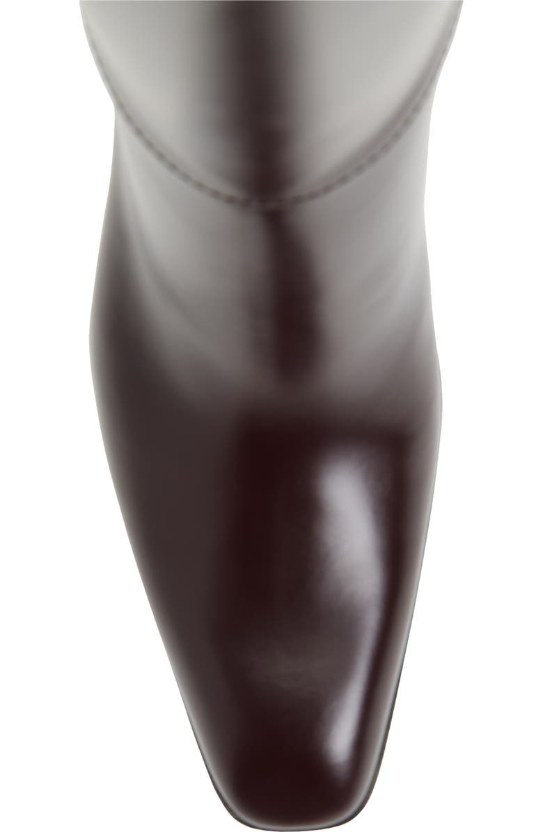 Saint Laurent Julia Tall Boot, Alternate, color, Wine