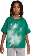 Nike Kids' Oversize Digital Star Print Cotton T-Shirt