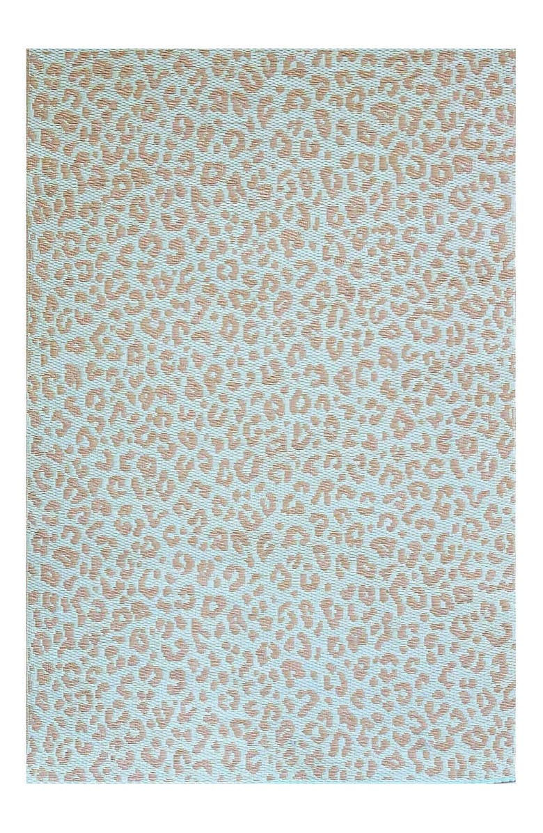 Mad Mats Leopard Silver & Sky, Main, color, Silver And Sky