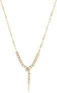 The Lovery Fine Jewelry CZ Snake Lariat Necklace