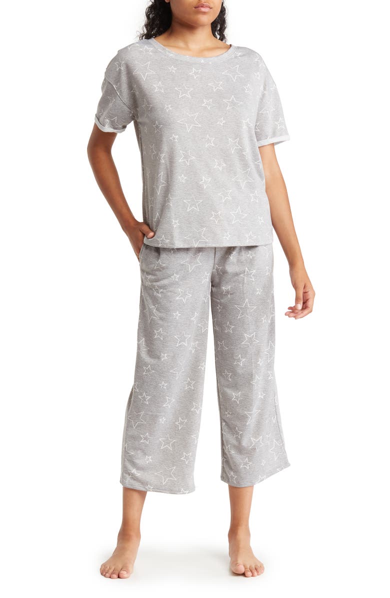 Splendid Lounge T-Shirt & Capri Pants Pajama 2-Piece Set, Main, color, 