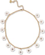 Lele Sadoughi Daphne Crystal Charm Necklace