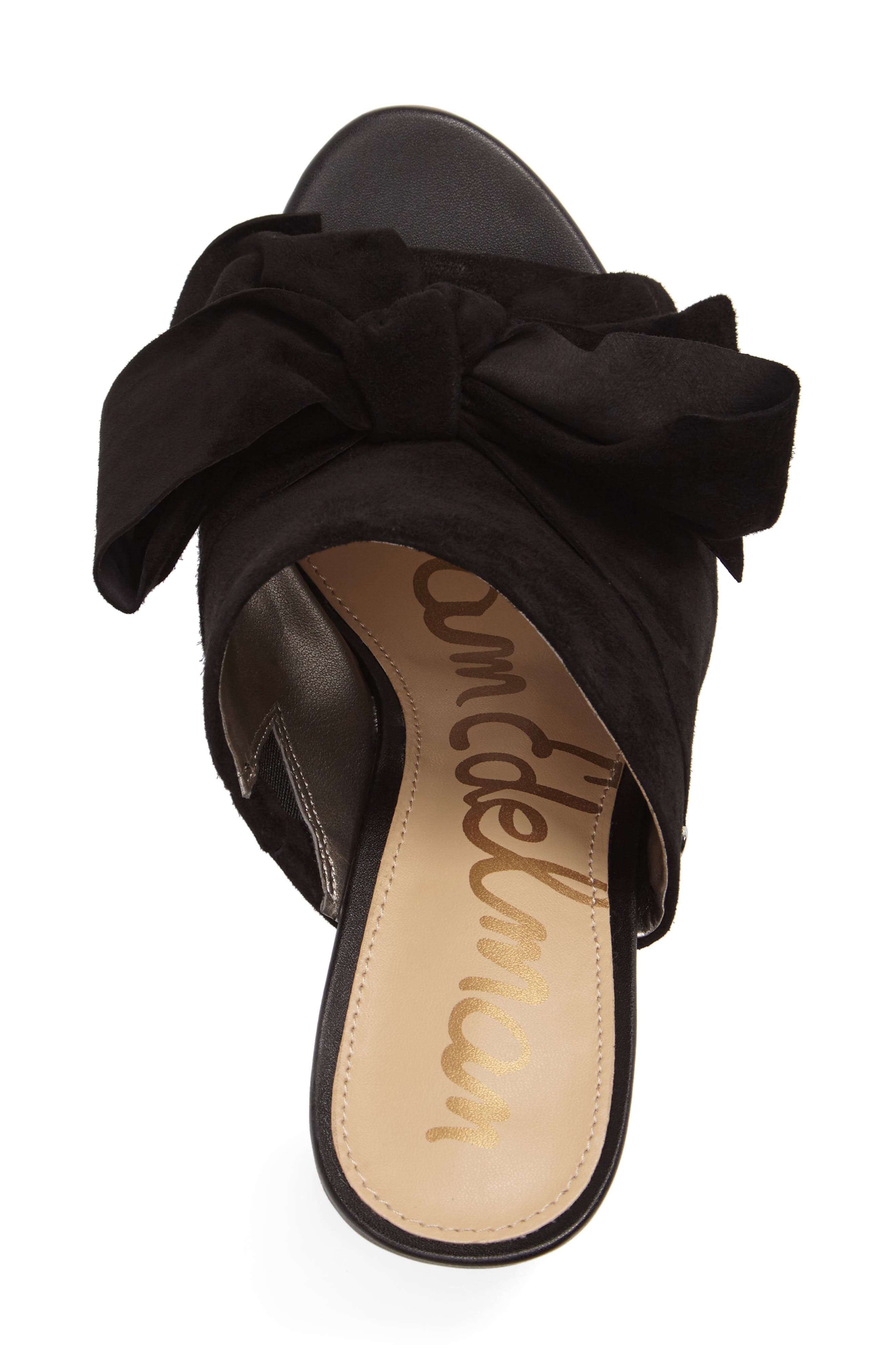 Yumi Bow Mule, Alternate, color, BLACK