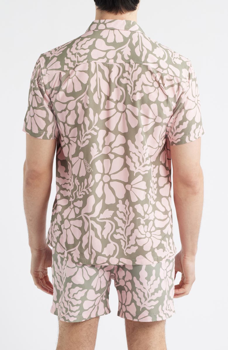 Boardies Floral Print Camp Shirt, Alternate, color, 