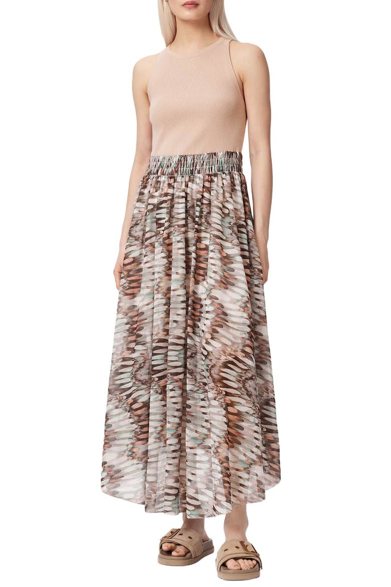 Zenia Maxi Dress, Main, color, CARMEL OFF WHITE
