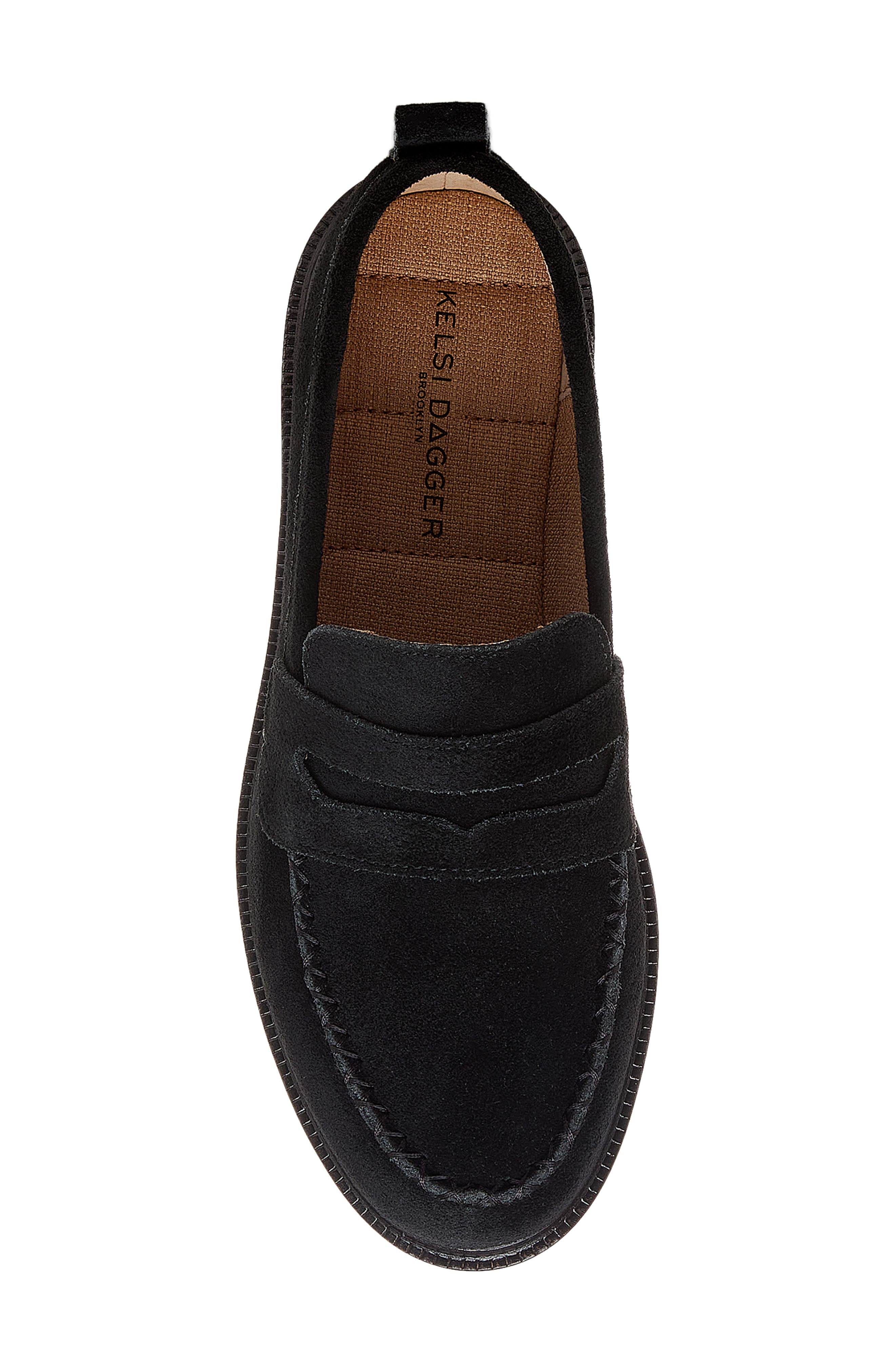 Lens Penny Loafer, Alternate, color, BLACK