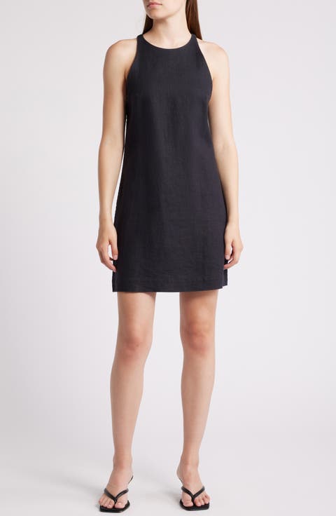 Cutaway Linen Minidress