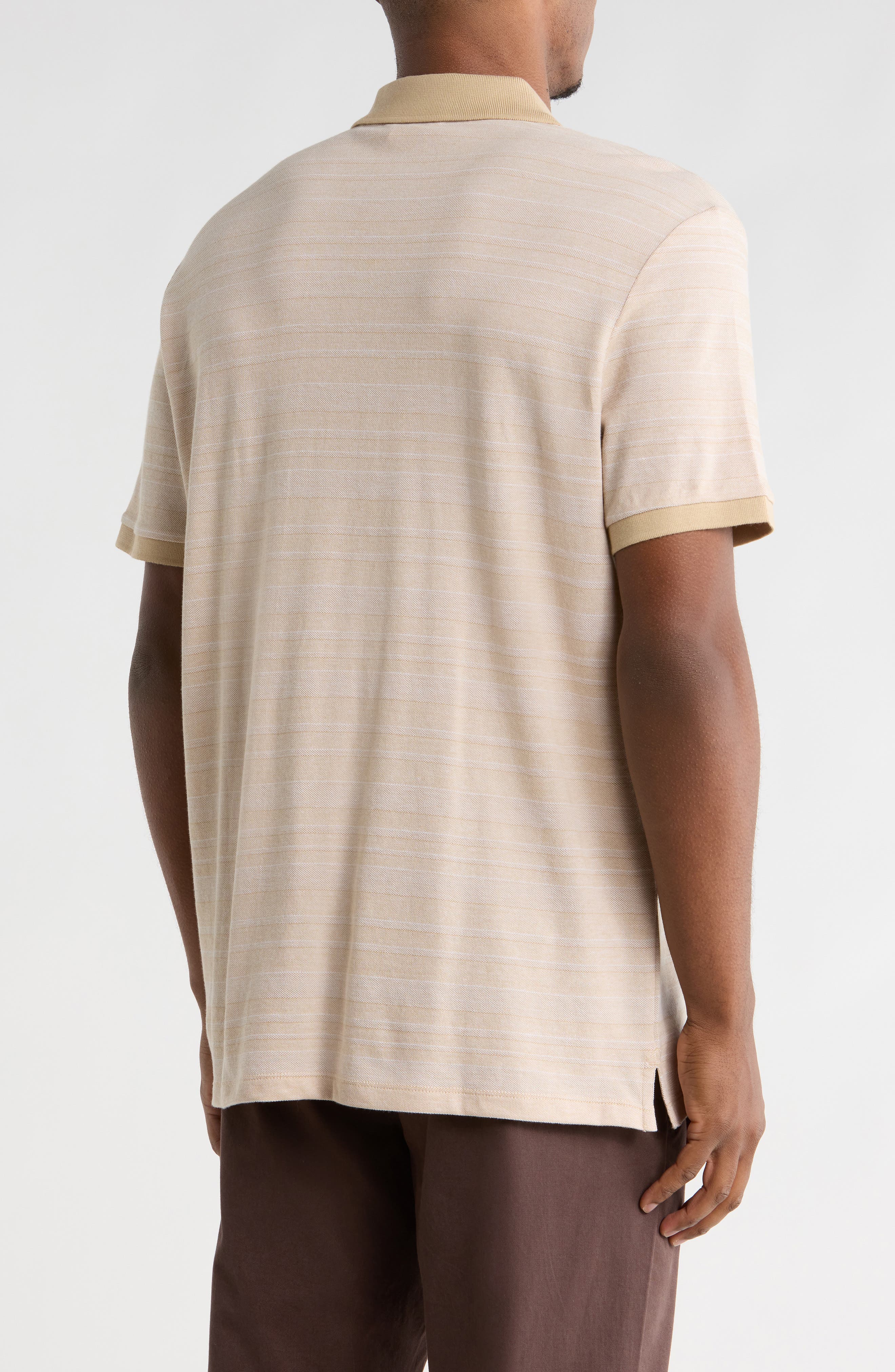 Stripe Jacquard Knit Polo - image 4