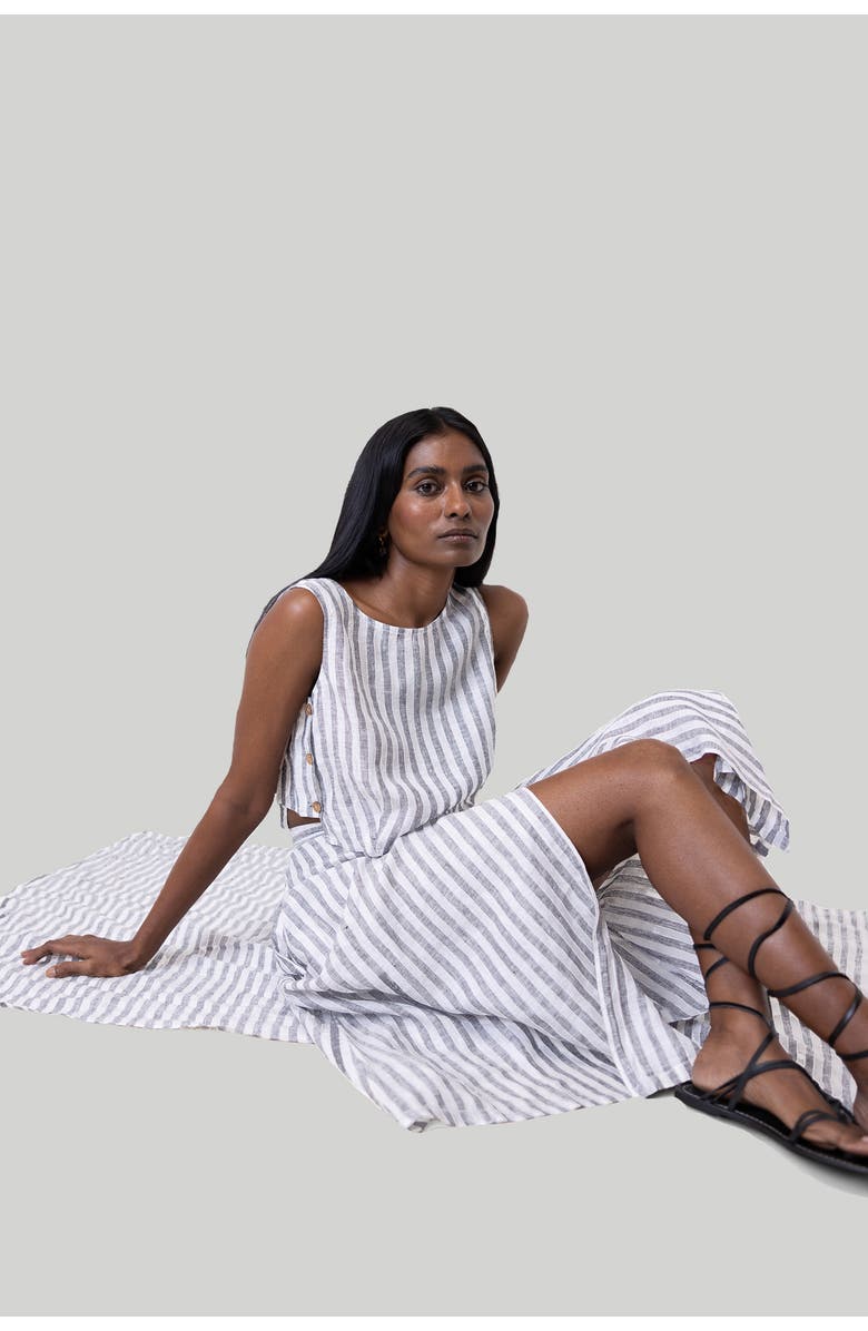 Reistor Breezy Linen Summer Set, Alternate, color, Striped Linen