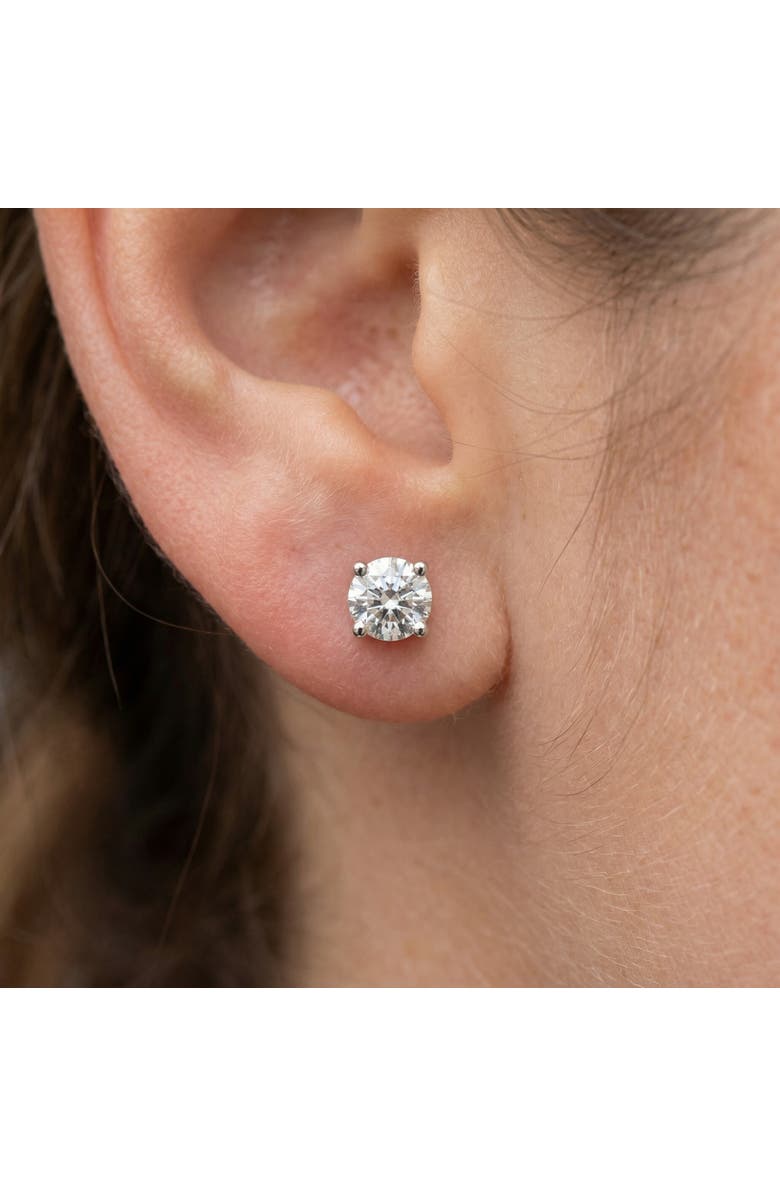 Bliss Diamond 1/3 Ct Screw Back Diamond Studs 14k Gold Lab Grown Earrings, Alternate, color, 14K White Gold