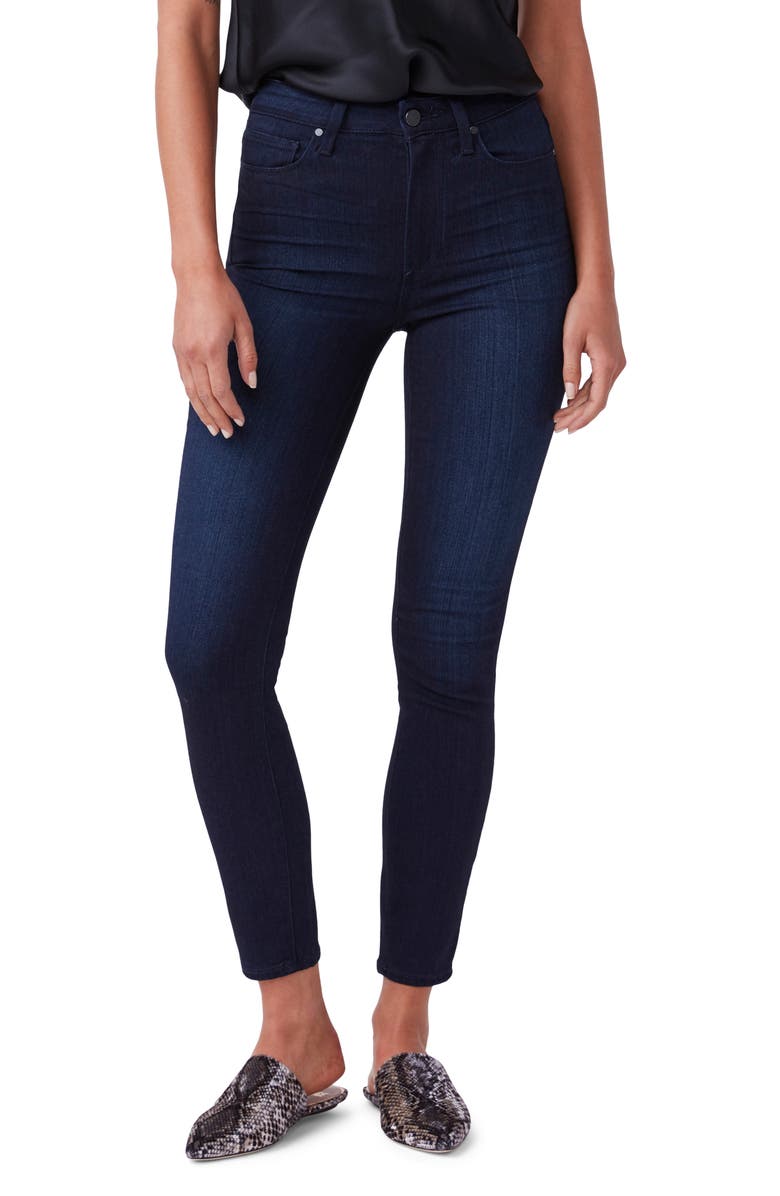 PAIGE Margot High Waist Ankle Skinny Jeans, Alternate, color, Lana