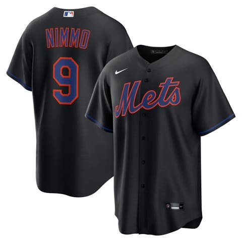 Men's Nike Brandon Nimmo Black New York Mets Alternate Replica Jersey