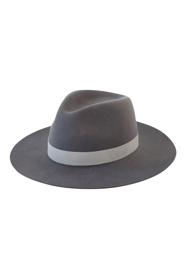 Janessa Leone 'Jo' Hat, Alternate, color, COOL GREY
