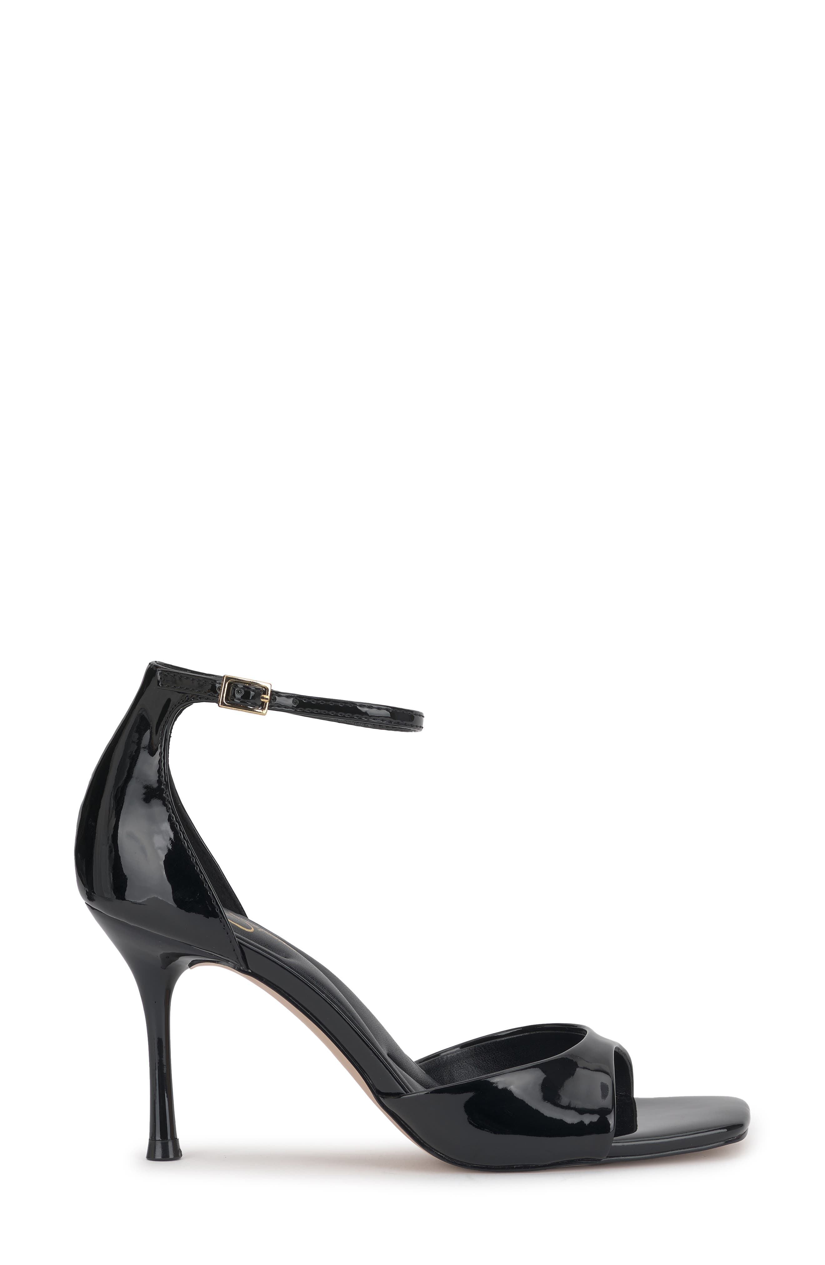 Rovena Ankle Strap Sandal, Alternate, color, BLACK