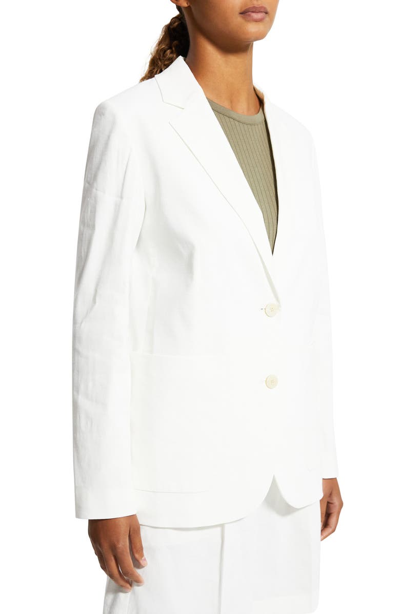 Theory Linen Blend Blazer, Alternate, color,