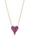Pavé Heart Pendant Necklace