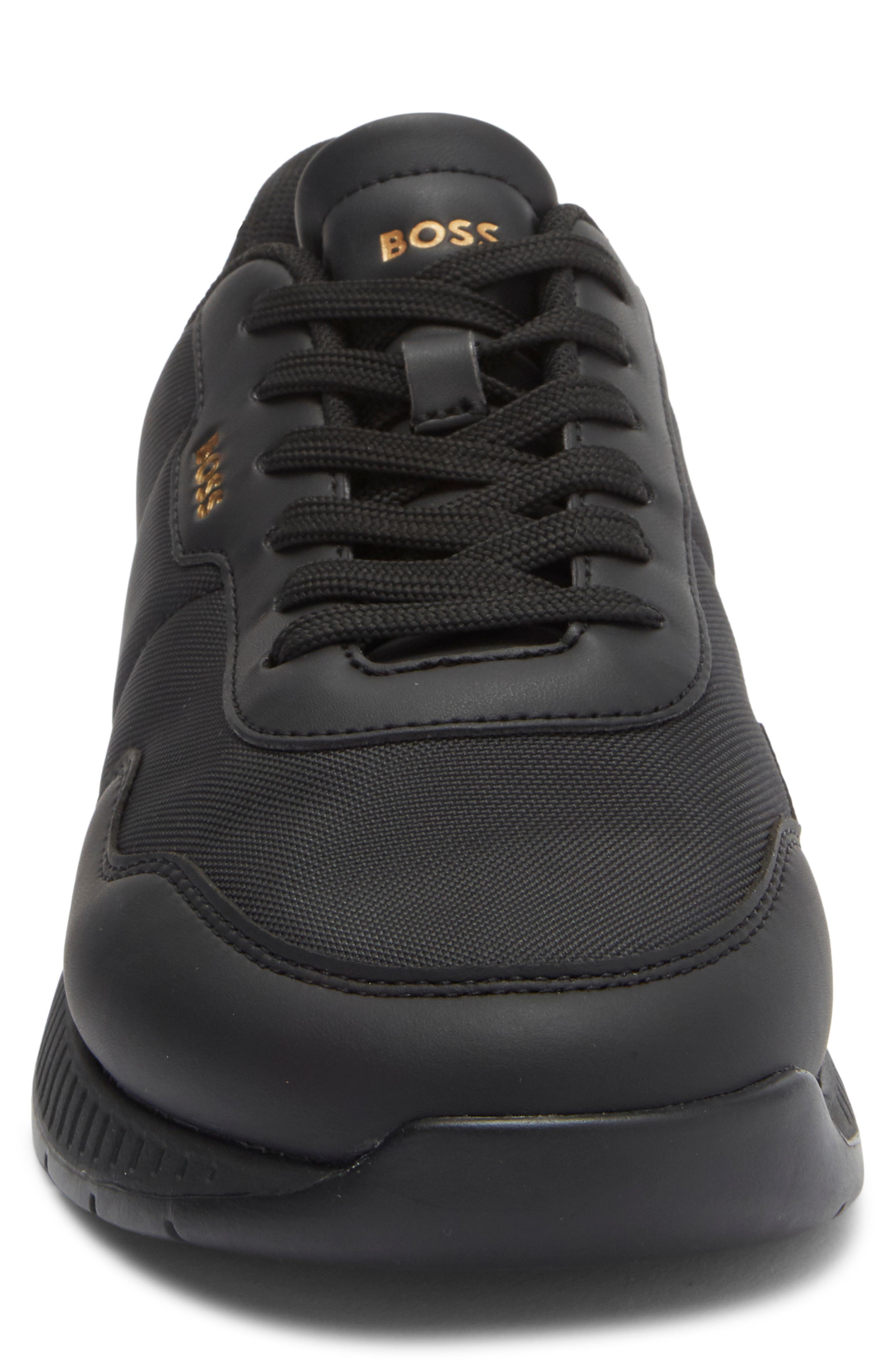 BOSS Titanium Runn Sneaker, Alternate, color, Black