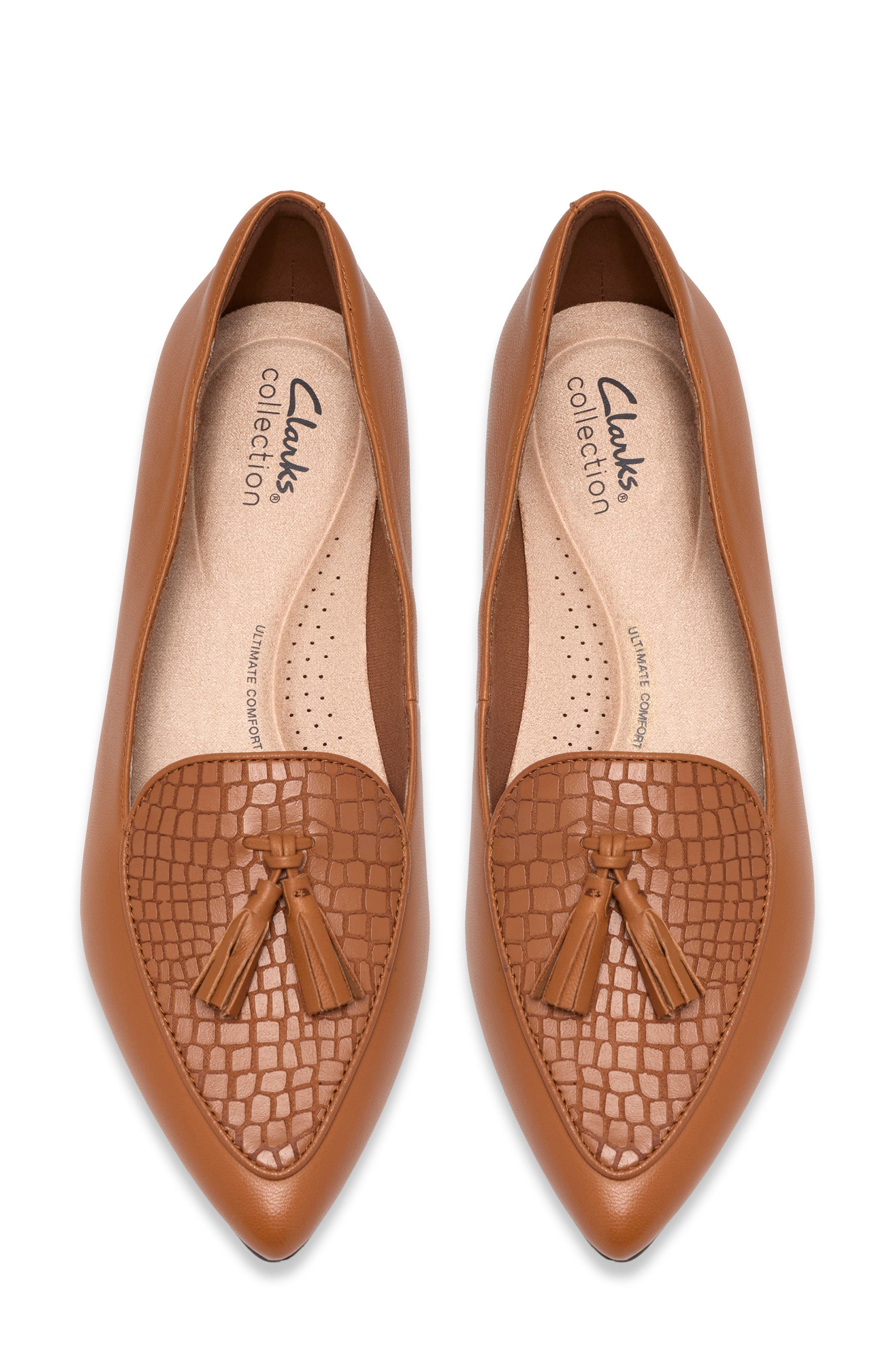 Natalyn Quartz Croc Embossed Loafer, Alternate, color, TAN CROC