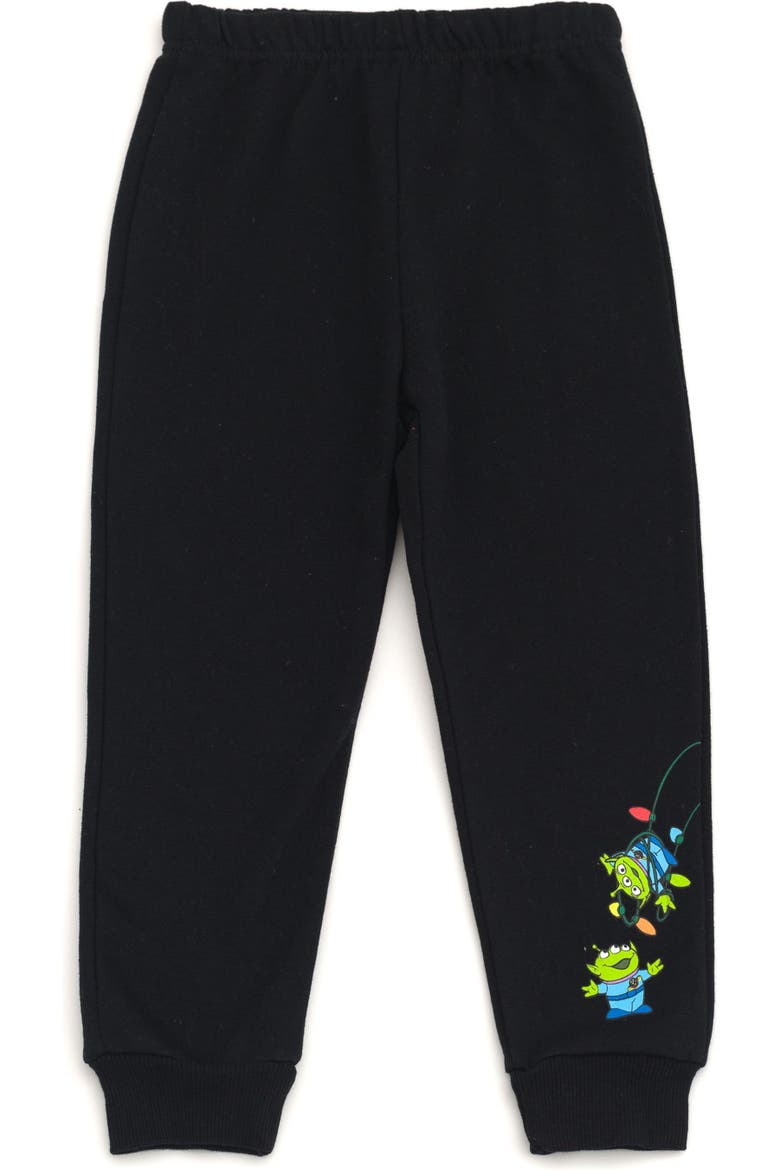 Pixar Holiday 2-Piece Fleece Sweatshirt and Pants Set, Alternate, color, Woody Bullseye Green