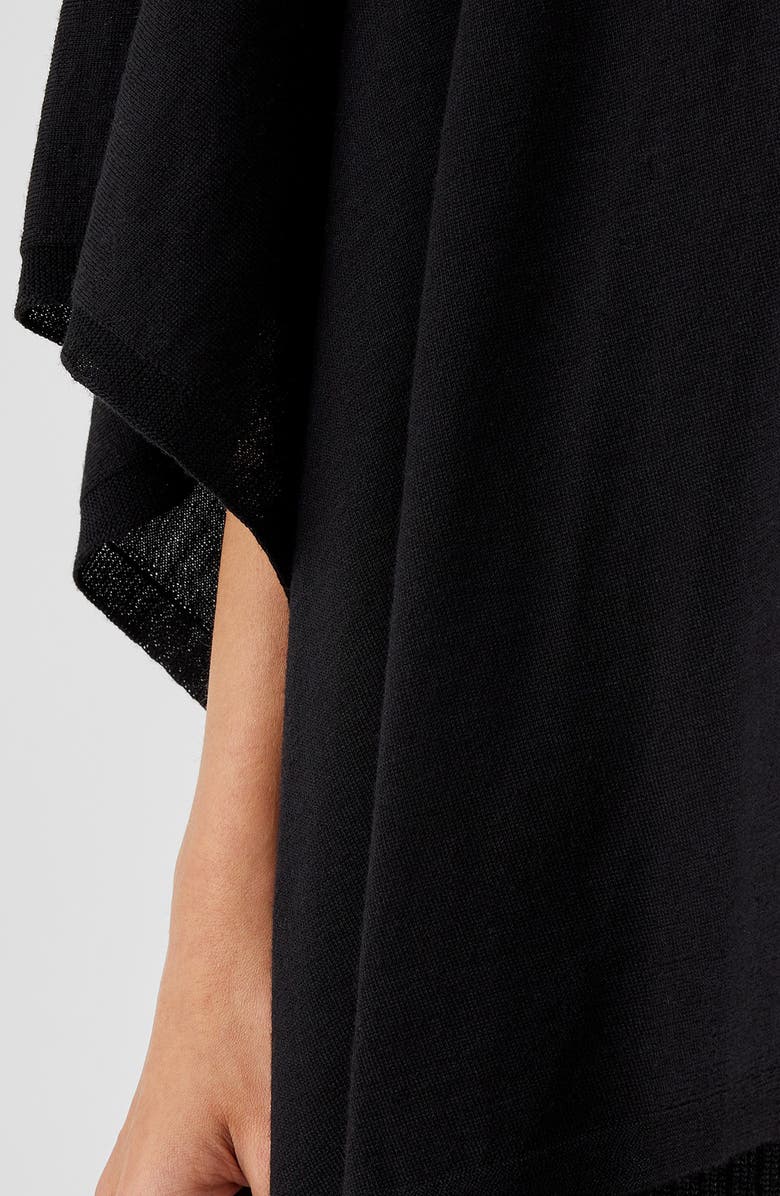 Eileen Fisher Serape Open Front Handkerchief Hem Wool Cardigan, Alternate, color, 