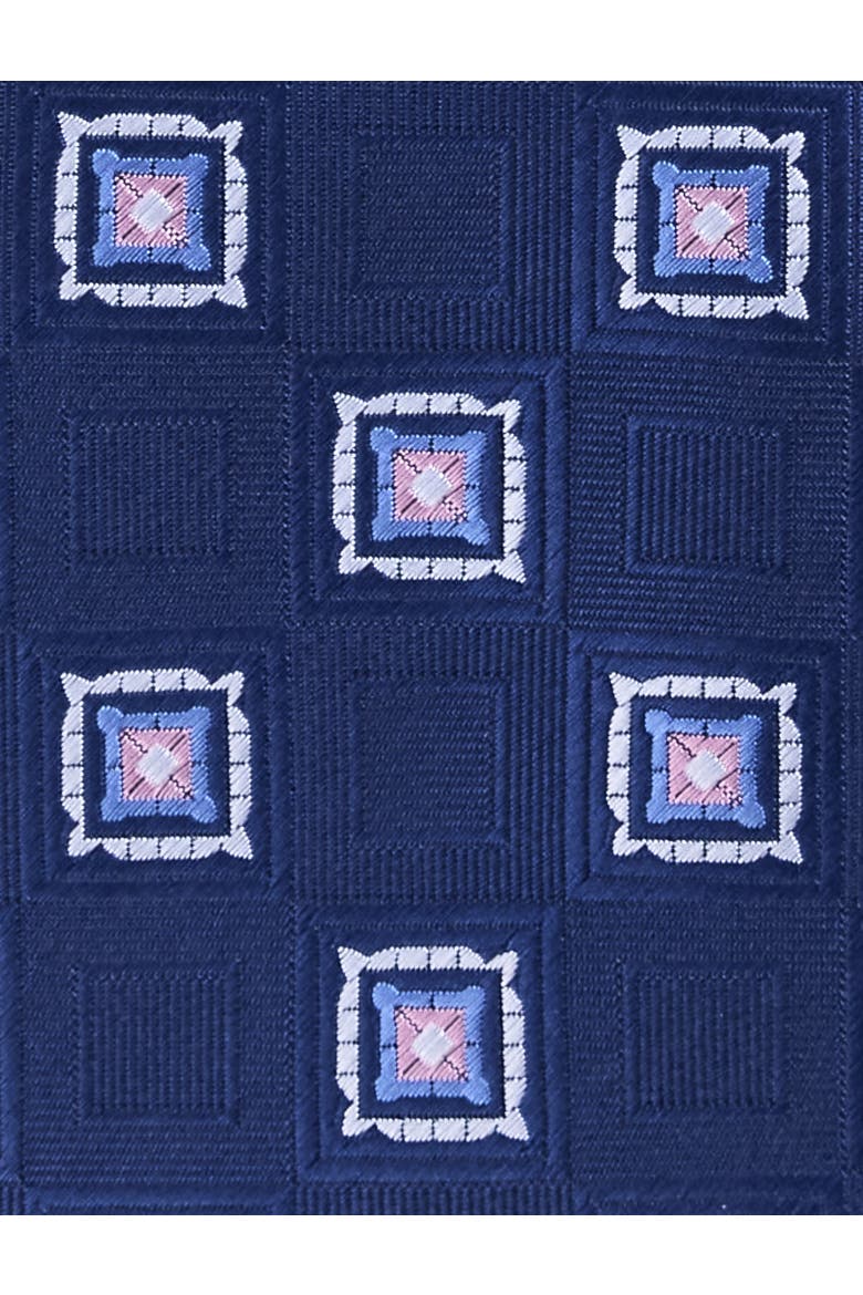 Big & Tall Medallion Tie, Alternate, color, NAVY