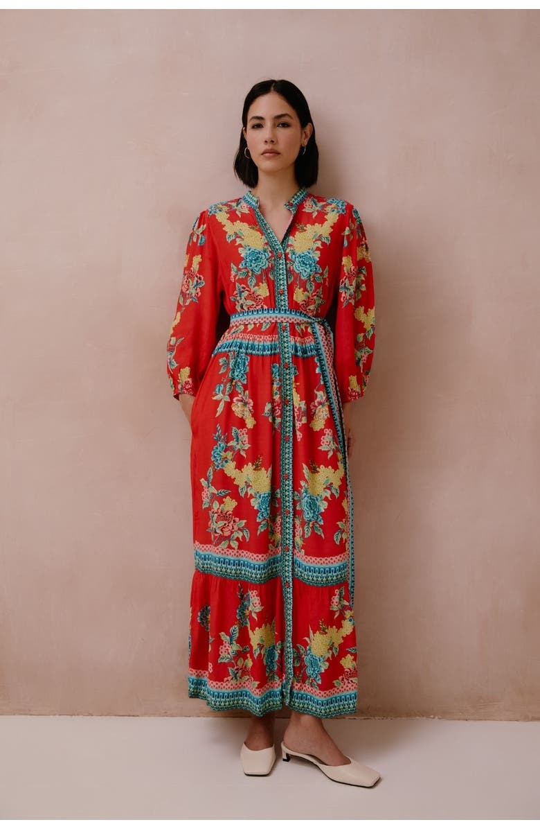 RAISHMA Tiffany Dress, Main, color, Red